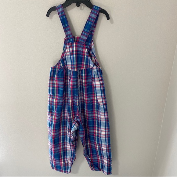 Vintage OshKosh Bgosh tartan blue plaid overalls - Picture 8 of 11